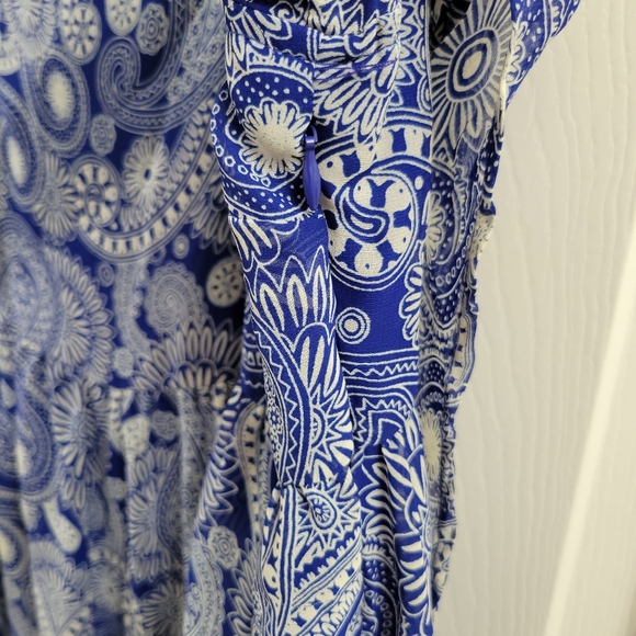 Blue, white and yellow sun dress - Picture 8 of 8